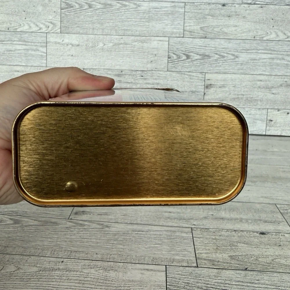 Vintage Gold Seal Glass Wax Metal Chrome Cleaner Polisher 16 oz Can Tin 80% Full
